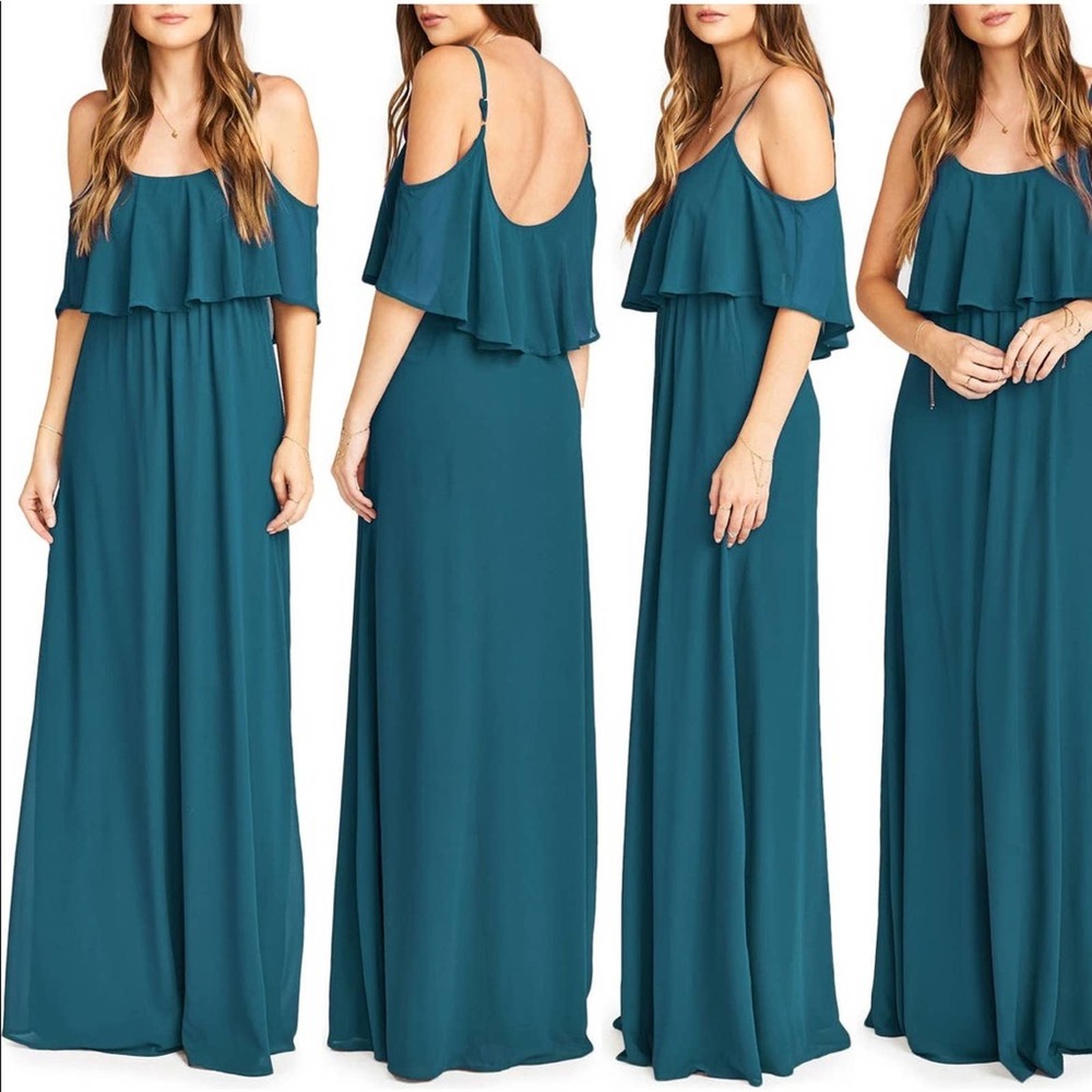 Show Me Your Mumu Caitlin Ruffle Maxi Medium NWT